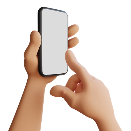 Touch mobile screen 3D Icon