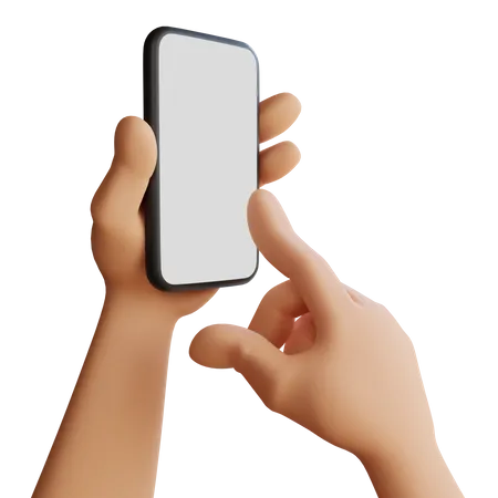 Touch mobile screen 3D Icon
