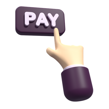 Touch Pay Hand  3D Icon