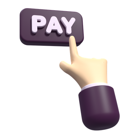 Touch Pay Hand  3D Icon
