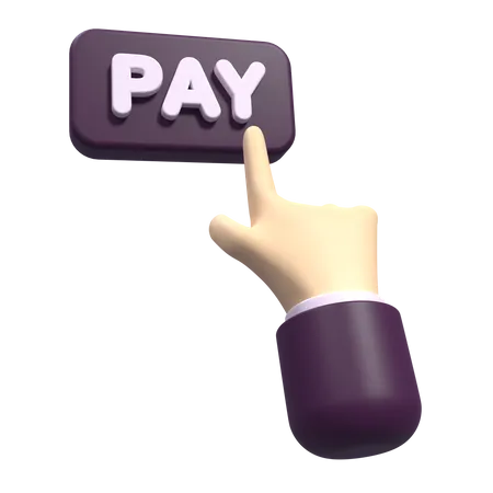 Touch Pay Hand  3D Icon
