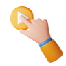 touch play button emoji 3d