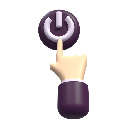 Touch Power Hand  3D Icon