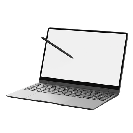 Touch Screen Laptop  3D Icon