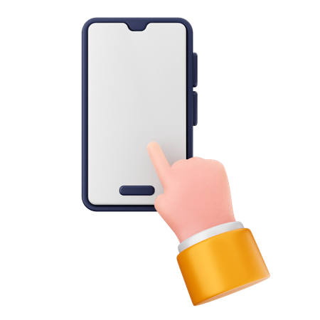 Touch Smartphone  3D Icon