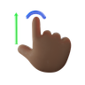 touch swipe up 3d