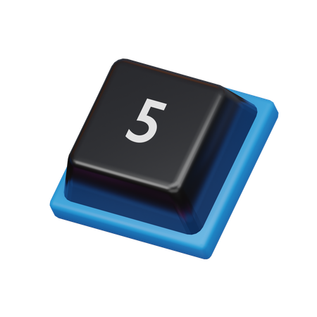 Touche numéro 5  3D Icon