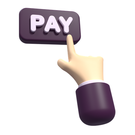 Touchez Payer la main  3D Icon