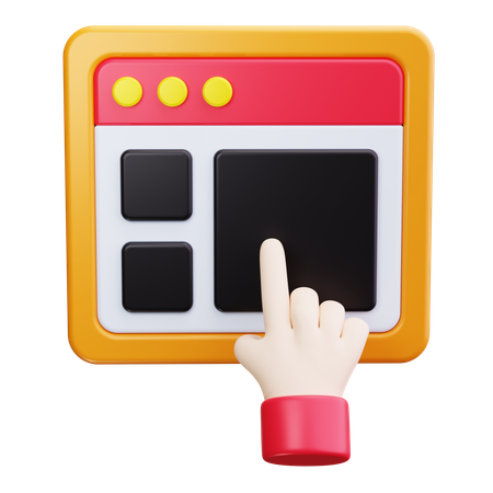 Touchscreen  3D Icon