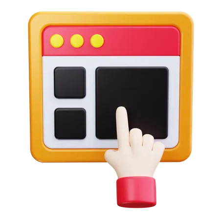 Touchscreen  3D Icon