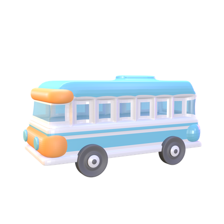 Tour Bus  3D Icon