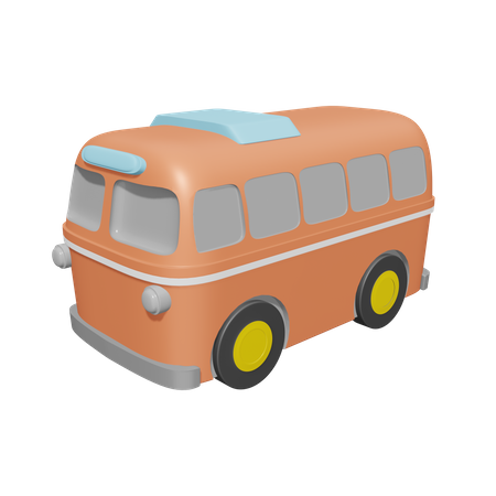 Tour Bus  3D Icon
