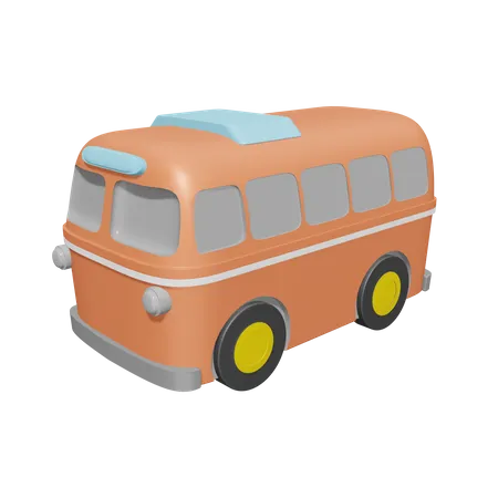 Tour Bus  3D Icon