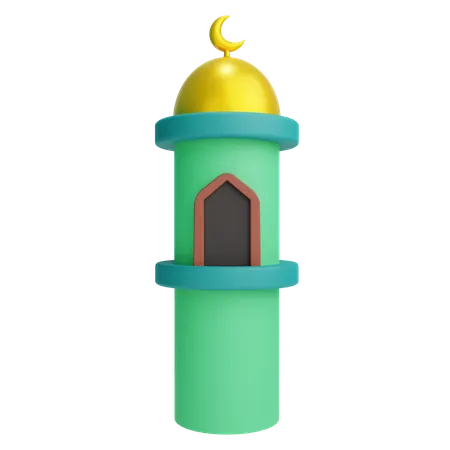 Tour de mosquée  3D Icon