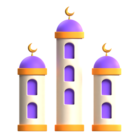 Tour de mosquée  3D Icon