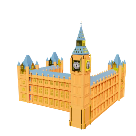 Tour de l'horloge de Londres  3D Icon