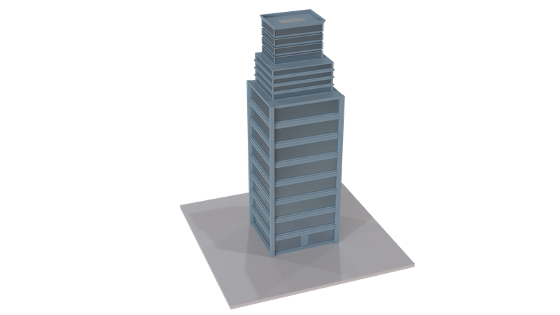 Bâtiment de la tour de la ville  3D Icon