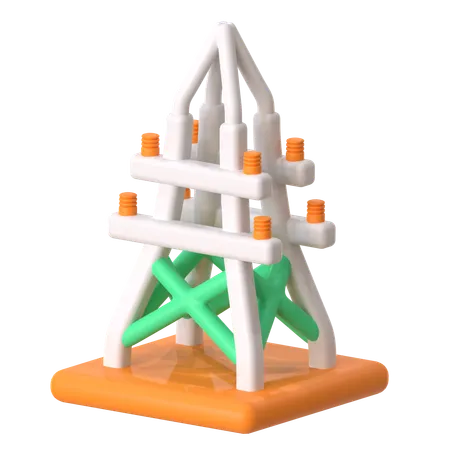 Tour électrique  3D Icon