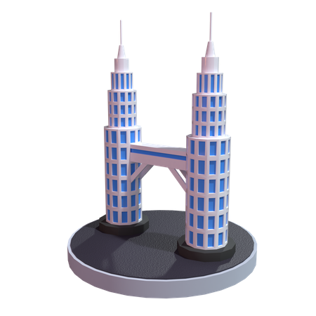 Tours jumelles  3D Illustration