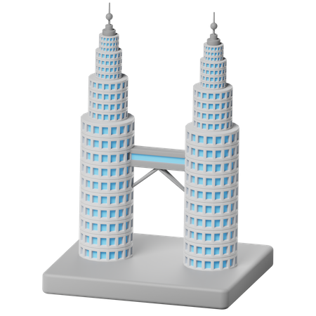 Tour jumelle Petronas  3D Icon