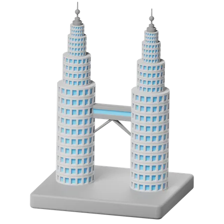 Tour jumelle Petronas  3D Icon