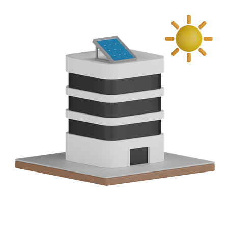 Tour solaire  3D Icon
