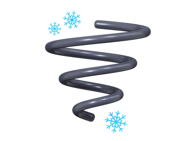 Tourbillon de flocons de neige  3D Icon