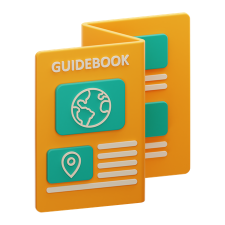 Tourism Guidebook 3D Icon