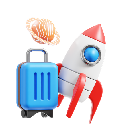 Tourisme spatial  3D Icon