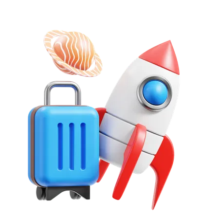 Tourisme spatial  3D Icon