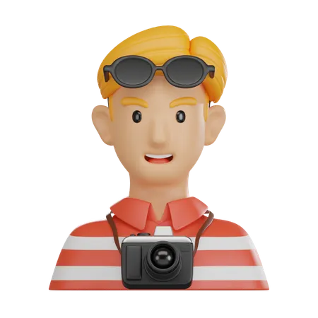 Tourist  3D Icon