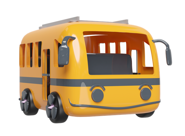 Tourist Bus  3D Illustration