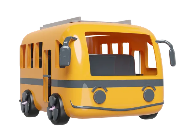 Tourist Bus  3D Illustration