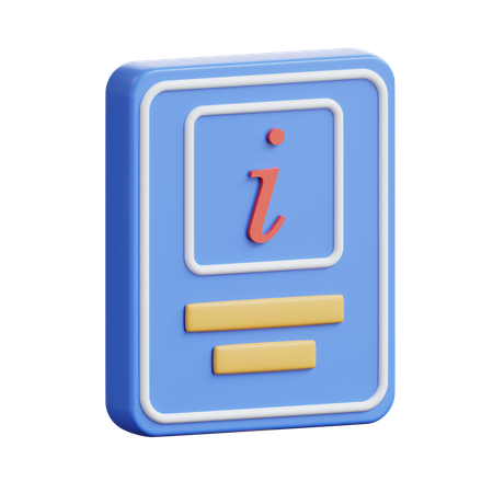 観光情報  3D Icon