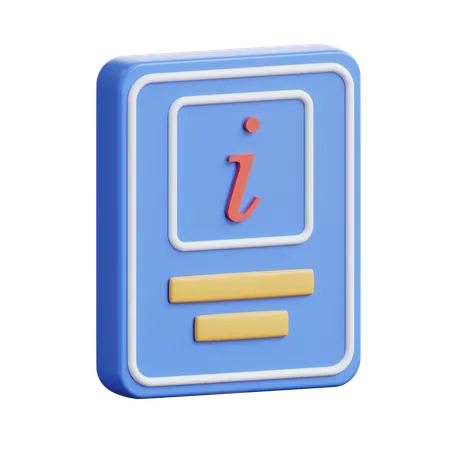 Tourist Information  3D Icon