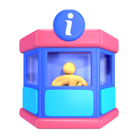 観光案内所  3D Icon