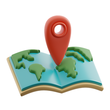 Tourist Map  3D Icon
