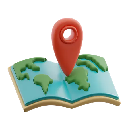 Tourist Map  3D Icon