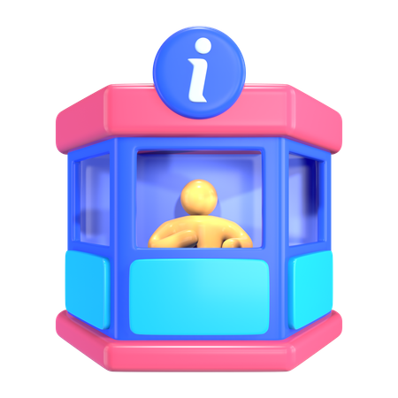 Touristeninformationszentrum  3D Icon