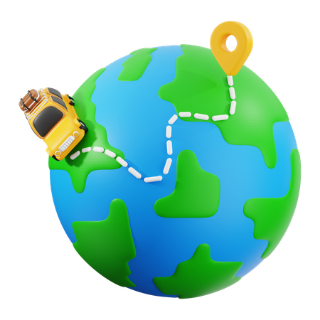 Touristenziel  3D Icon