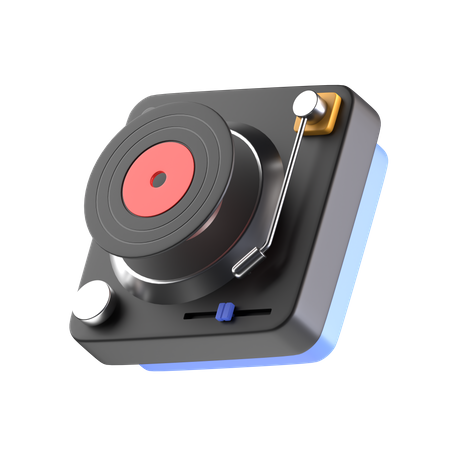 Tourne-disque vinyle  3D Icon