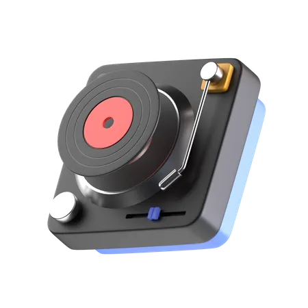 Tourne-disque vinyle  3D Icon