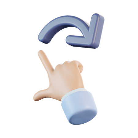 Tourner à droite  3D Icon