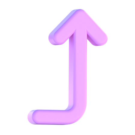 Tourner à droite en haut  3D Icon