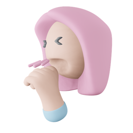 Toux  3D Icon