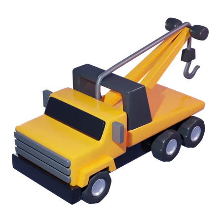 Tow Truck Transportation 3D Icon
