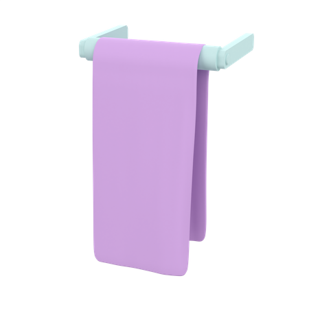 Towel Hanger 3D Icon