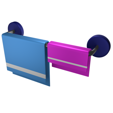 Towel Rack  3D Icon