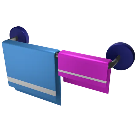 Towel Rack  3D Icon