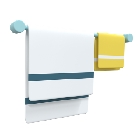 Towel Rack  3D Icon